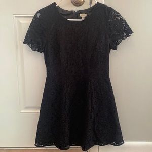 Black lace J. Crew dress, size 2P